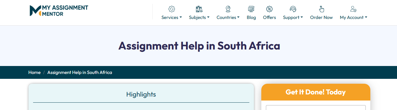 myassignmentmentorsa